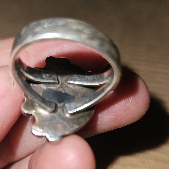 sterling silver and turquoise ring 925 - Picture 4 of 5